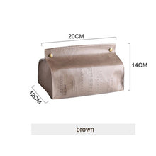 Load image into Gallery viewer, Chic Tissue Case Box Container PU Leather Marble Pattern Home Car Towel Napkin Papers Dispenser Holder Box Case Table Decoration
