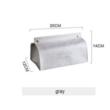 Load image into Gallery viewer, Chic Tissue Case Box Container PU Leather Marble Pattern Home Car Towel Napkin Papers Dispenser Holder Box Case Table Decoration
