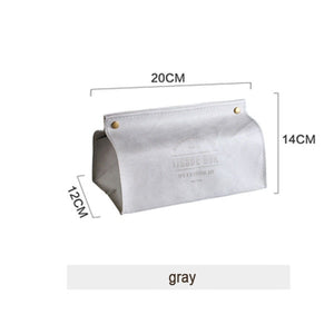 Chic Tissue Case Box Container PU Leather Marble Pattern Home Car Towel Napkin Papers Dispenser Holder Box Case Table Decoration