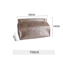 Load image into Gallery viewer, Chic Tissue Case Box Container PU Leather Marble Pattern Home Car Towel Napkin Papers Dispenser Holder Box Case Table Decoration
