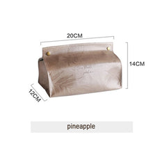 Load image into Gallery viewer, Chic Tissue Case Box Container PU Leather Marble Pattern Home Car Towel Napkin Papers Dispenser Holder Box Case Table Decoration
