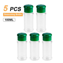Load image into Gallery viewer, 4 Pcs Kitchen Storage Rack Wall Mount Ingredient Spice Bottle Rack Plastic Clip Rack Cabinet Door Hooks Jars Spice Holder Tools
